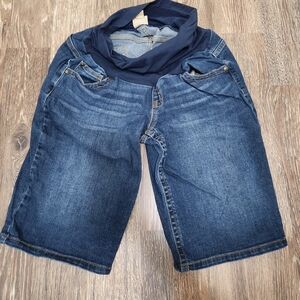 Indigo Blue Maternity Shorts Size Medium
